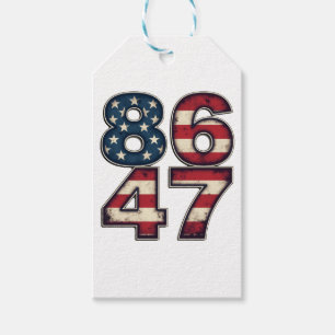 86 47 Proud Maga Trump President inauguration Day Gift Tags
