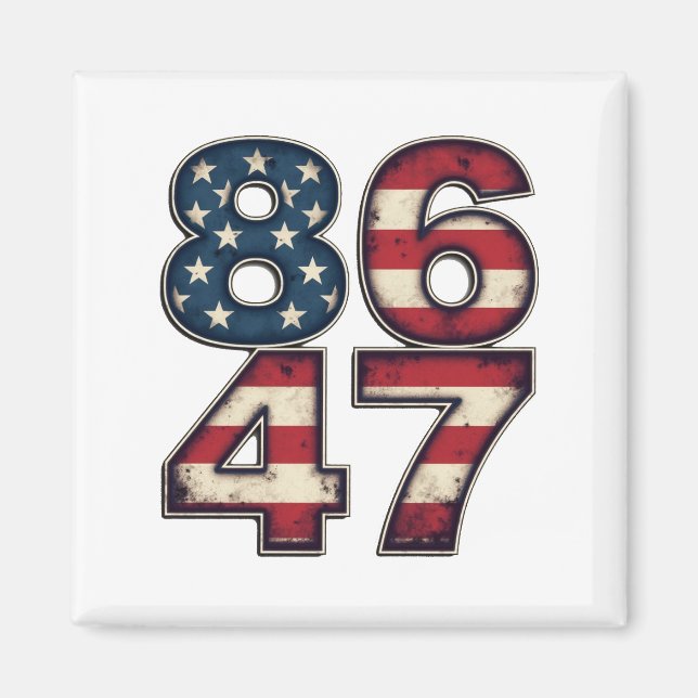 86 47 Proud Maga Trump President inauguration Day  Magnet (Front)