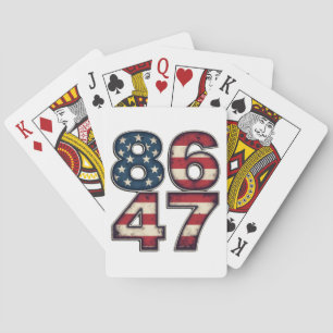 86 47 Proud Maga Trump President inauguration Day  Playing Cards