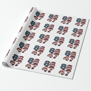 86 47 Proud Maga Trump President inauguration Day  Wrapping Paper