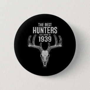 86 Year Old Deer Hunter Hunting 19&#; 86 Birthday 6 Cm Round Badge