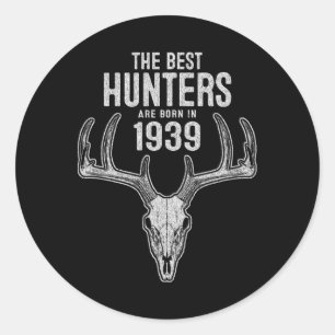 86 Year Old Deer Hunter Hunting 19&#; 86 Birthday Classic Round Sticker