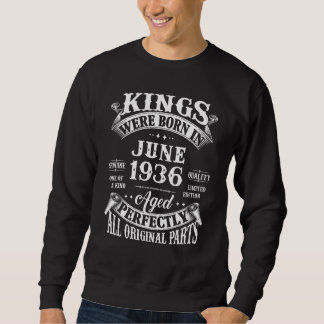 86th Birthday  Legends Born In June 1936 86 Years  Sweatshirt