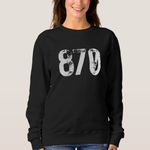 870 Area Code Jonesboro AR Mobile Telephone Area C Sweatshirt