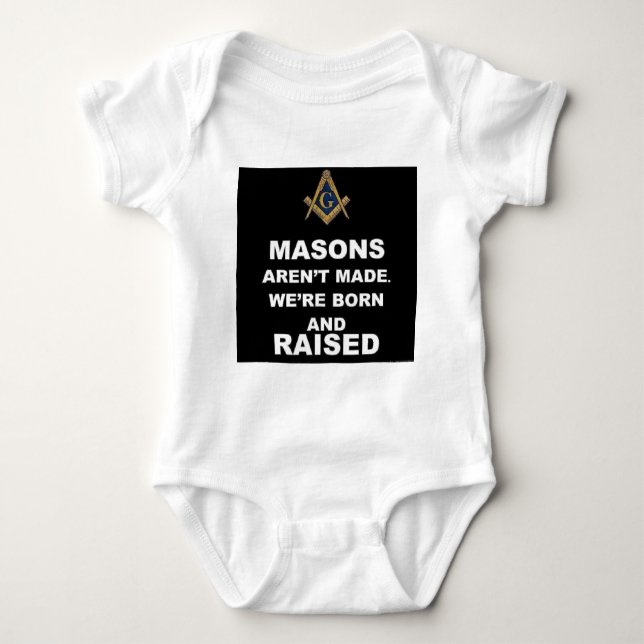 873f62e13407a744f364e5480b1915e3--masonic-order-fr baby bodysuit (Front)