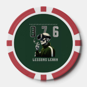 876 LESSONS LEARN Poker Chip