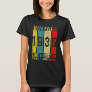 87 Birthday Vintage 1935 87 Year Old T-Shirt