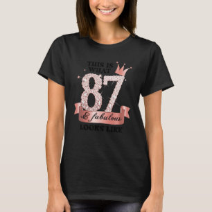 87 & Fabulous I Rose And White Party Group Candid T-Shirt