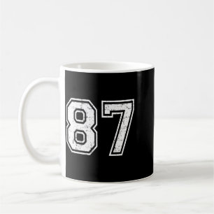 87 Number Eighty-Seven Team Sports Nge Varsity Coffee Mug