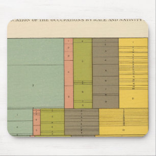 87 Occupations by race, nativity 1900 Mouse Pad