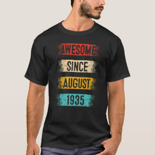 87 Year Old Awesome Since August 1935 87th Birthda T-Shirt