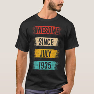 87 Year Old Awesome Since July 1935 87th Birthday T-Shirt