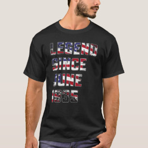 87 Year Old Legend Since June 1935  87th Birthday T-Shirt