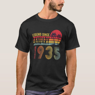 87 Years Old Retro Birthday Legend Since January 1 T-Shirt