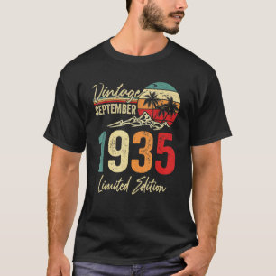 87 Yr Old Vintage September 1935  87th T-Shirt