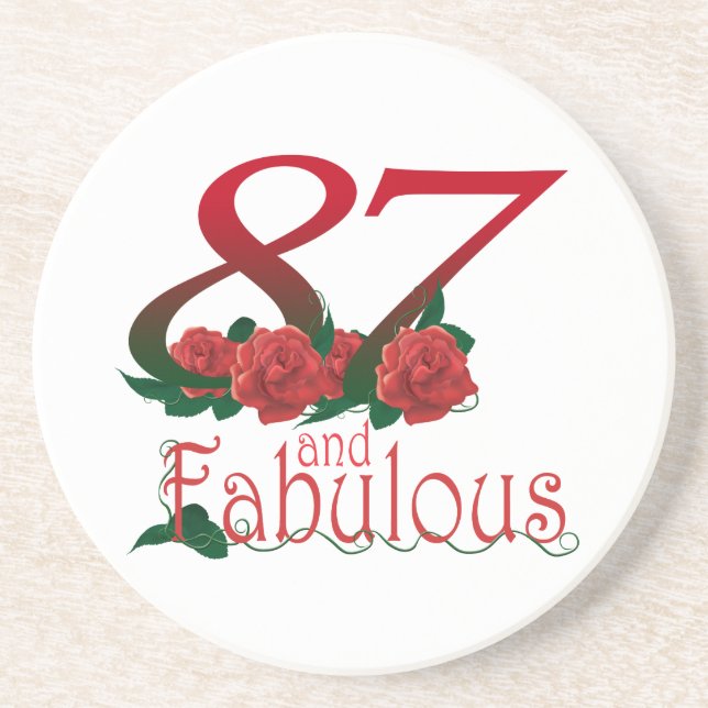87th Birthday Coaster (Front)