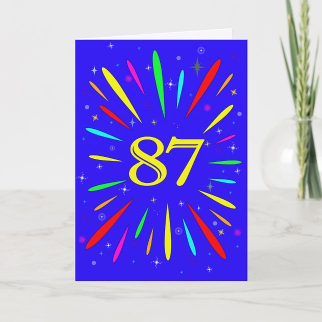 87th Birthday Explosion Card (Front)