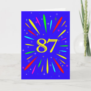 87th Birthday Explosion Card