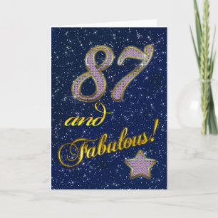 87th birthday for someone Fabulous Card
