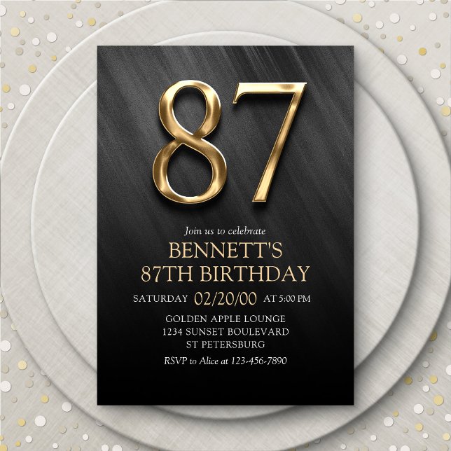 87th Birthday Invitation (Creator Uploaded)