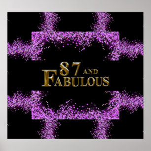 87th Birthday Poster