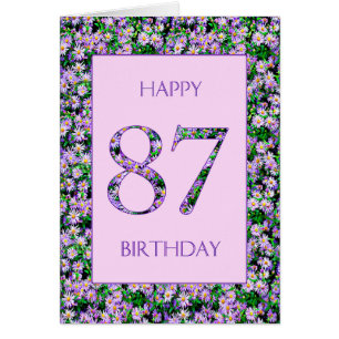 87th Birthday Purple Daisies