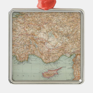 8889 Turkey, Syria, Palestine Metal Ornament