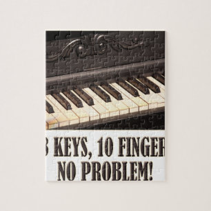 88 Keys, 10 Fingers, No Problem! Jigsaw Puzzle