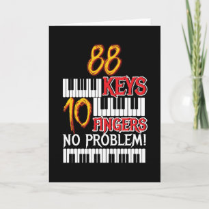 88 Keys 10 Fingers Piano Card