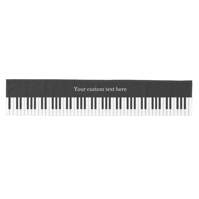 88 Keys Full Piano Keyboard Musical Occasion Medium Table Runner (Horizontal)