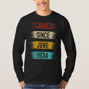 88 Year Old Awesome Since June 1934 88th Birthday T-Shirt