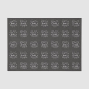 88th Anniversary Gift Chalk Hearts Tissue Paper