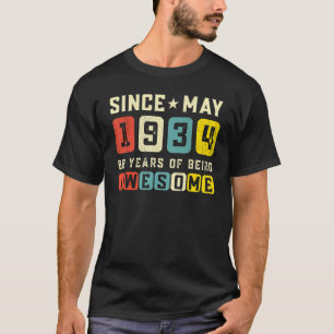 88th Birthday Awesome Since May 1934 Vintage T-Shirt