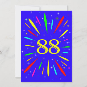 88th Birthday Party Invitation Explosion 
