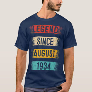 88th birthday, Retro Vintage Legend Since August 1 T-Shirt
