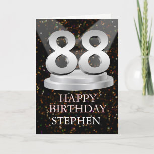 88th Birthday Spotlights Add A Name Card