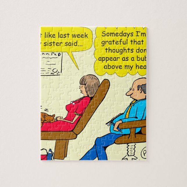 892 Private thought bubble therapist cartoon Jigsaw Puzzle (Vertical)