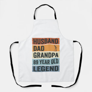 89 Year Old Husband Dad Grandpa Legend Shirt_1 Apron