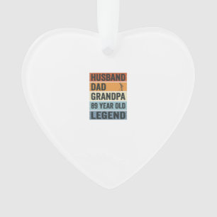 89 Year Old Husband Dad Grandpa Legend Shirt_1 Ornament
