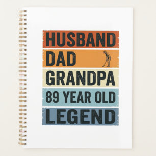 89 Year Old Husband Dad Grandpa Legend Shirt_1 Planner