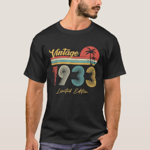 89 Year Old Vintage 1933 Limited Edition 89th T-Shirt