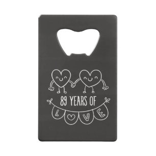 89th Anniversary Gift Chalk Hearts