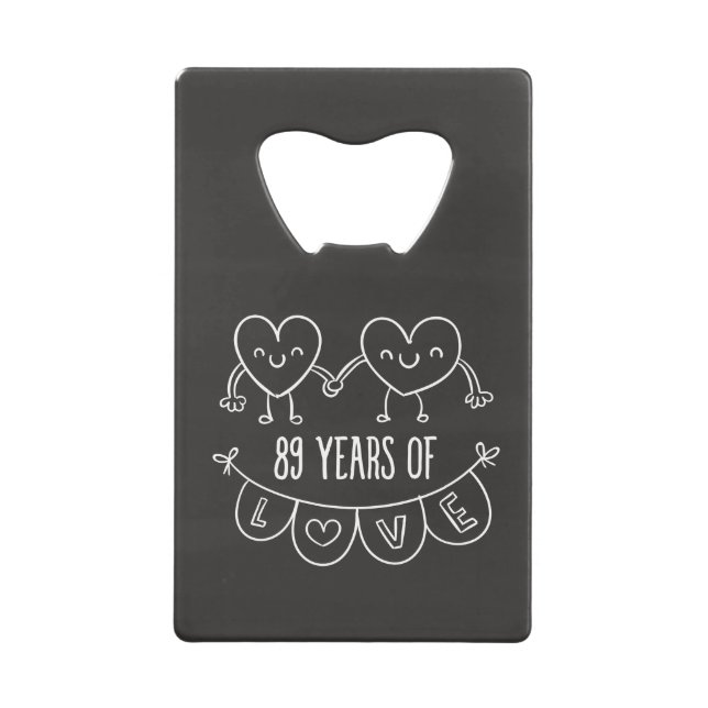 89th Anniversary Gift Chalk Hearts (Front)