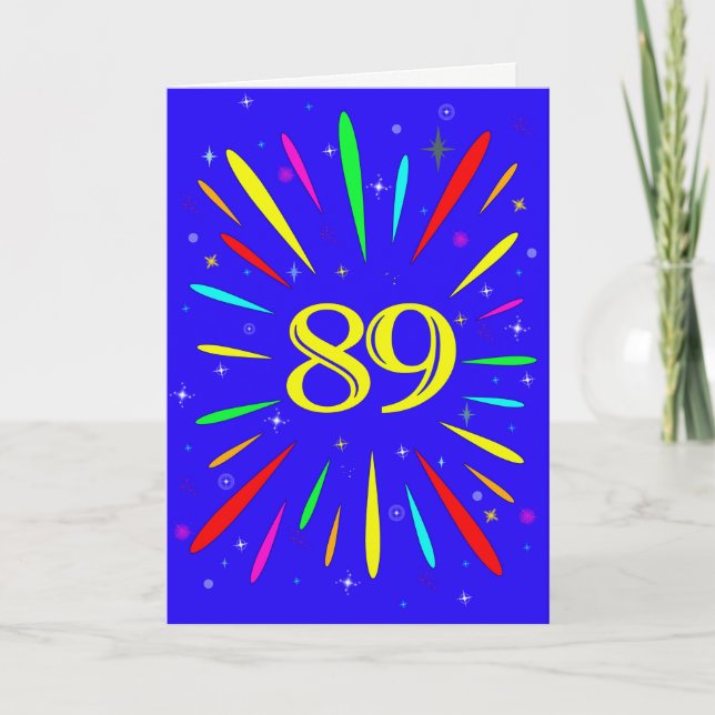 89th Birthday Explosion Card (Front)