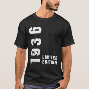89th Birthday Gifts Men Women Vintage 1936 T-Shirt