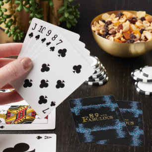 89th Birthday Playing Cards
