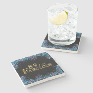 89th Birthday  Stone Coaster