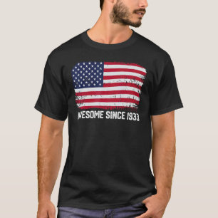 89th Birthday Vintage Awesome Since 1933 T-Shirt