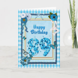 89th Birthday with a scrapbook effect Card