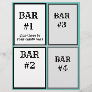 8 1/2 x 11" Flyer for candy bar wrappers